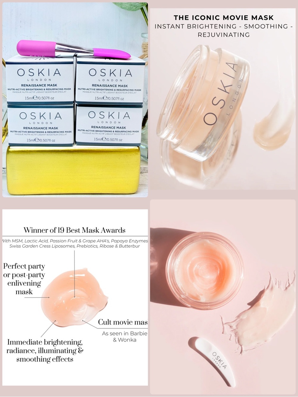 OSKIA Renaissance Mask Nutri-Active Brightening & Resurfacing Face Mask Bundle